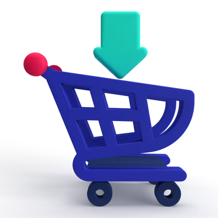 Download Cart  3D Icon