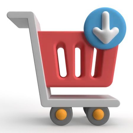 Download Cart  3D Icon