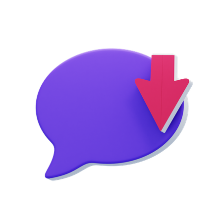 Download Chat Bubble  3D Icon