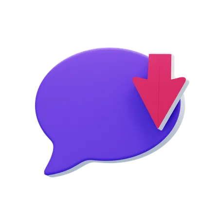 Download Chat Bubble  3D Icon