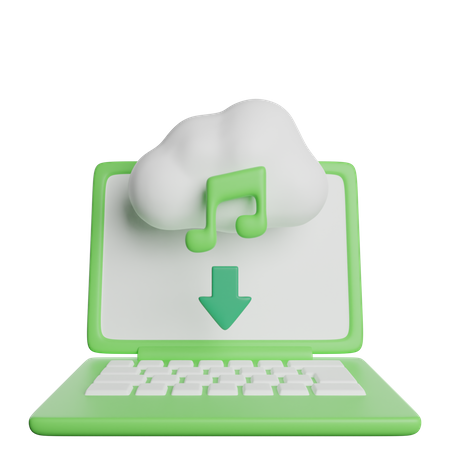 Download Cloud Music  3D Icon