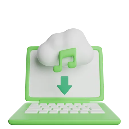Download Cloud Music  3D Icon
