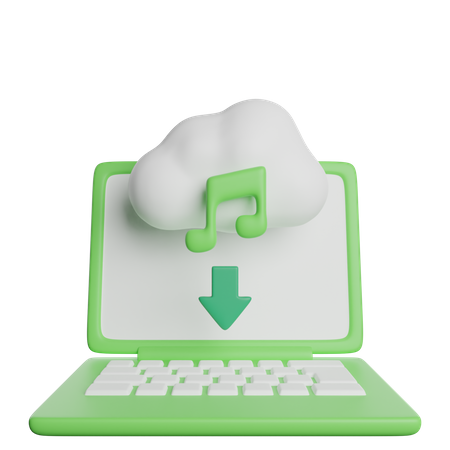 Cloud-Musik herunterladen  3D Icon