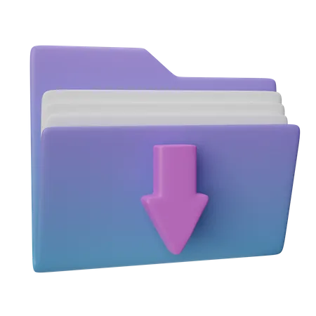 Dateiordner herunterladen  3D Icon
