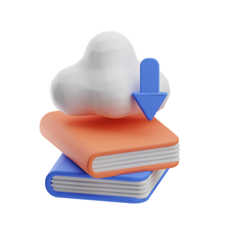 Baixar livro na nuvem  3D Icon