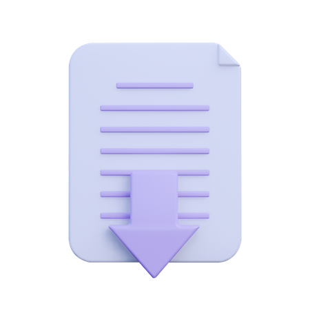 Download Document 3D Icon