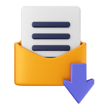 E-Mail-Nachricht herunterladen  3D Icon