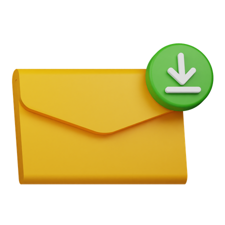 Download Email  3D Icon