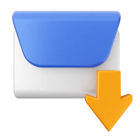 Download Email Message  3D Icon