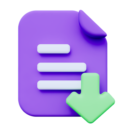 Download File  3D Icon