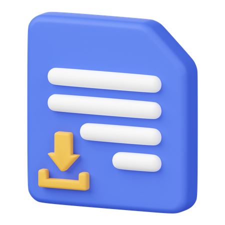 Download File  3D Icon