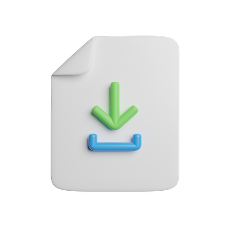 Download File 3D Icon