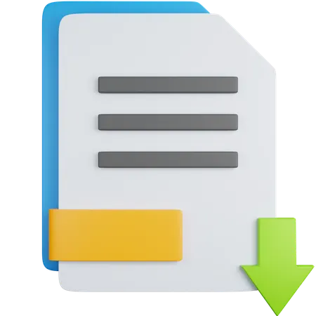 Download File With The Up Arrow  3D Icon