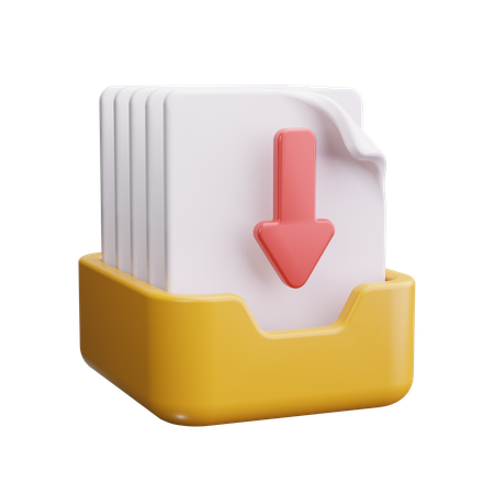 Download Files  3D Icon