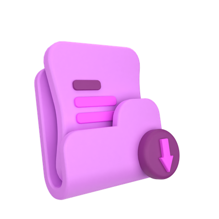 Download folder  3D Icon