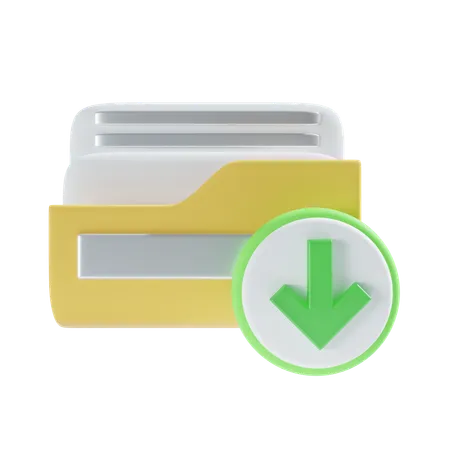 Download Folder Icon 3D Icon