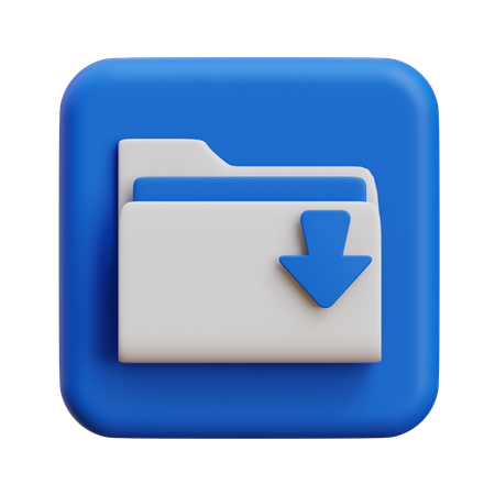 ダウンロードフォルダ  3D Icon