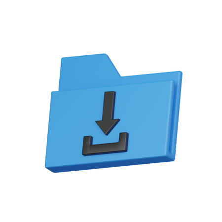 Download folder  3D Icon