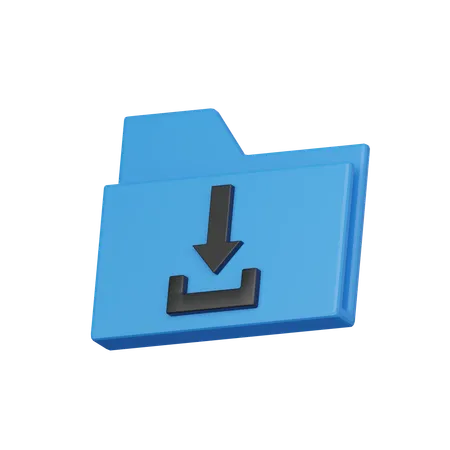 Download folder  3D Icon