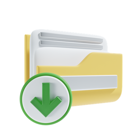 Download folder  3D Icon