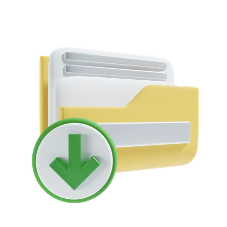 Download folder  3D Icon