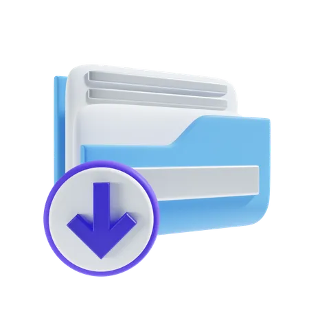 Download folder  3D Icon