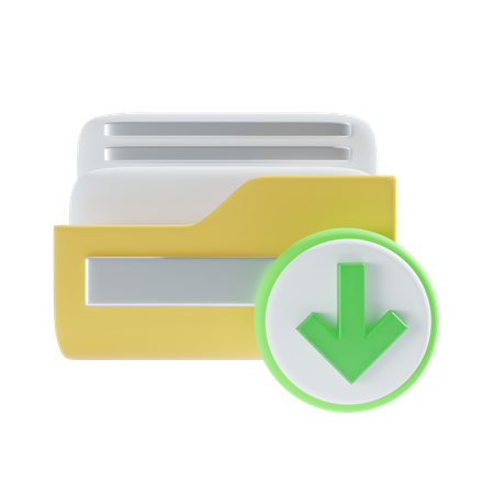 Download folder  3D Icon