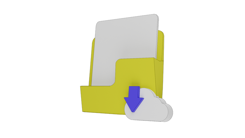 Download Folder 3D Illustration