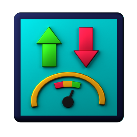 Download-Geschwindigkeit  3D Icon