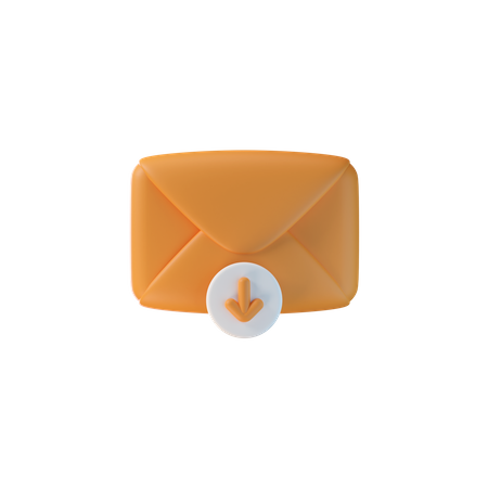 Download Mail  3D Icon