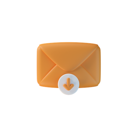 Mail herunterladen  3D Icon