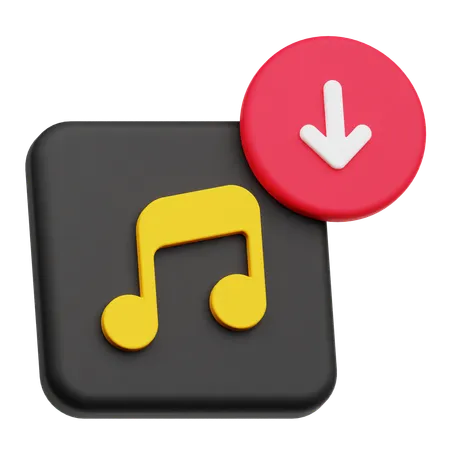 Download Music  3D Icon