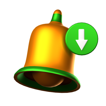 Download Notification  3D Icon