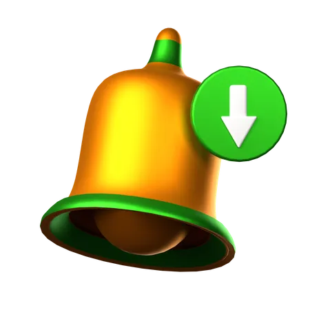 Download Notification  3D Icon