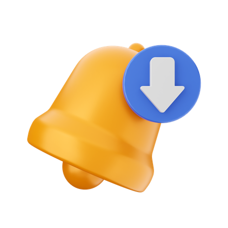 Download Notification 3D Icon