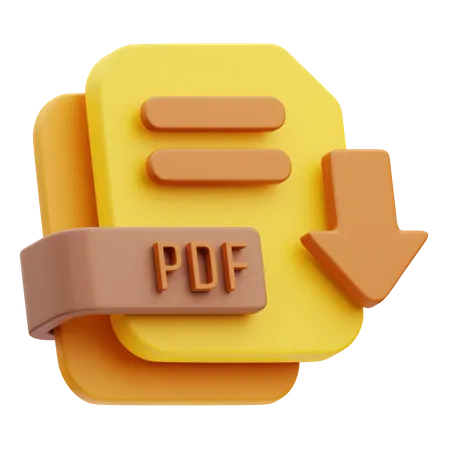 Download Pdf File  3D Icon
