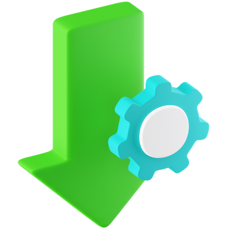 Download Settings  3D Icon