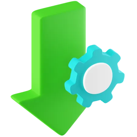 Download Settings  3D Icon