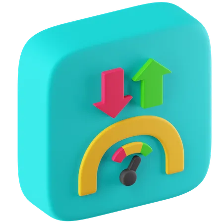 Download Speed  3D Icon