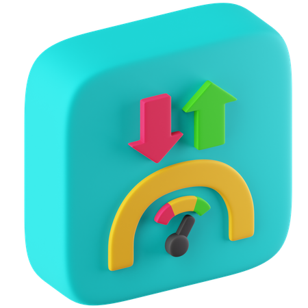 Download Speed  3D Icon