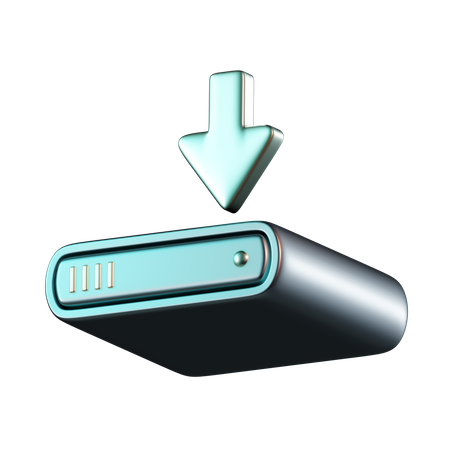 Download To Hard Drive  3D Icon