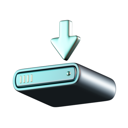 Download To Hard Drive  3D Icon
