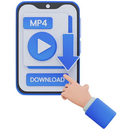 Videodatei herunterladen  3D Icon
