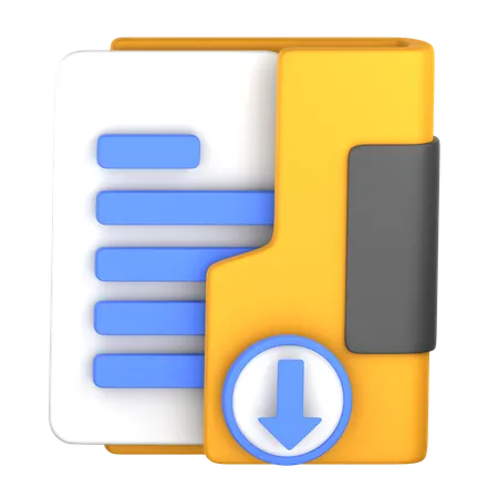 Downloaded Folder  3D Icon