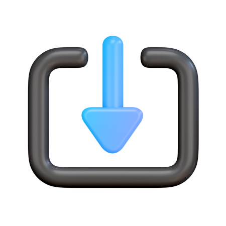 Downloading  3D Icon