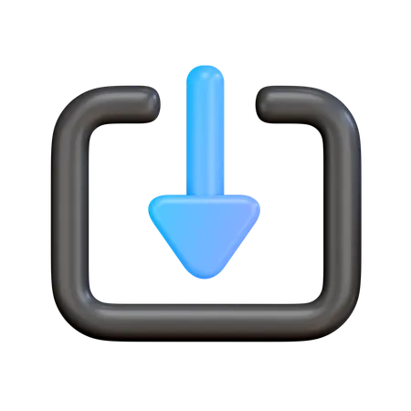 Downloading  3D Icon