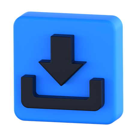 Downloading  3D Icon