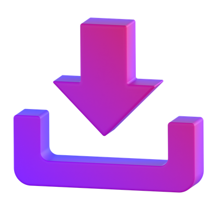 Downloading  3D Icon