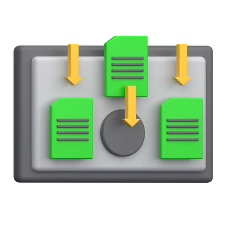 Downloading data  3D Icon