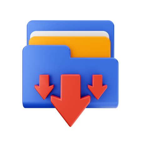 Downloading File  3D Icon